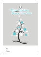 Abstract Christmas Tree Vertical Rectangle To From Hang Tag